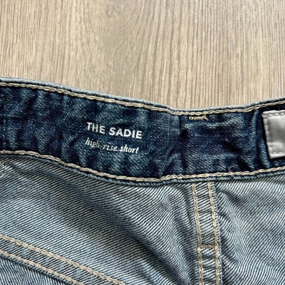 AG Ag-Ed Adriano Goldschmied shorts raw edge womens 27R/W30 The Sadie - Picture 9 of 10